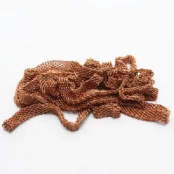 malha italiana para bijuteria 701 lisa 04mm rel�gio em cobre bruto 05 metros.